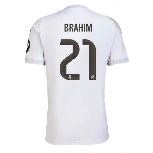 Lacne Muži Futbalové dres Real Madrid Brahim Diaz #21 2025-26 Krátky Rukáv - Domáci